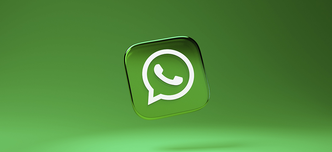 Logo do WhatsApp em fundo verde